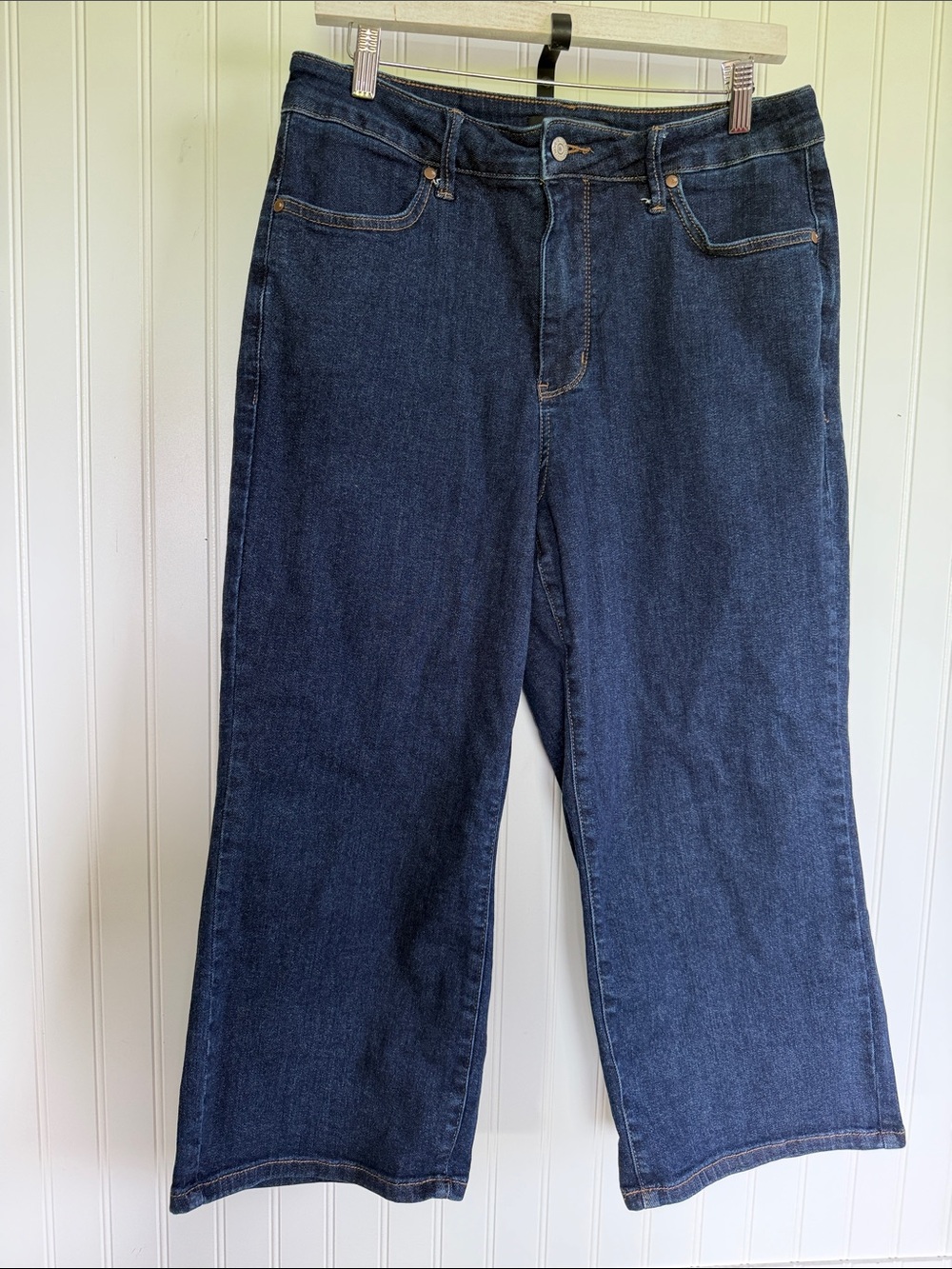 Judy Blue Women’s High Rise 14W Dark Blue Denim Ankle Capri Trouser Jeans